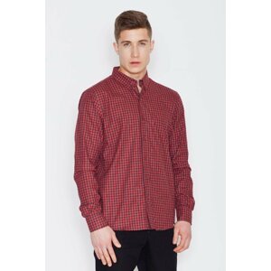 Visent férfi ing V010 fekete-piros