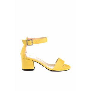 Trendyol Yellow Suede Women Classic Heels