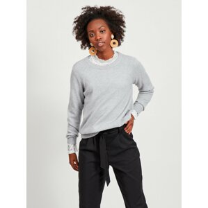 Light gray sweater VILA Ril - Women