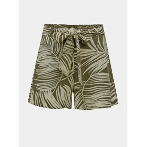 Khaki Patterned Shorts ONLY Rora - Women