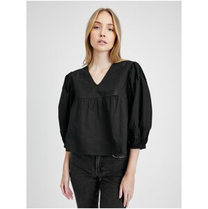 Jacqueline de Yong Vita Black Blouse