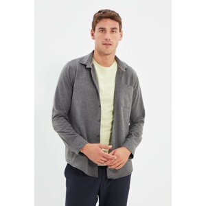 Trendyol Shirt - Gray - Slim fit