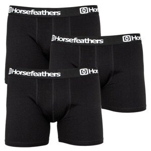 3PACK férfi #39;s boxer Horsefeathers fekete (AM067A)