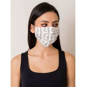 Black and white cotton mask