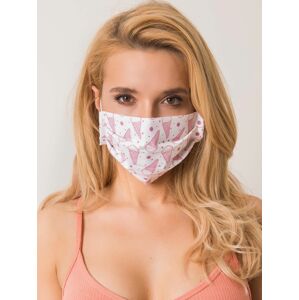White, reusable protective mask