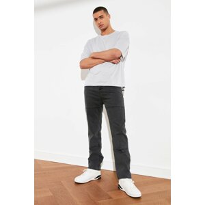 Trendyol Anthracite férfi Straight Fit Farmer