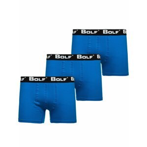 Stylish men's boxers 0953 3pcs - blue,