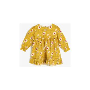 Koton sárga baba virágos ruha