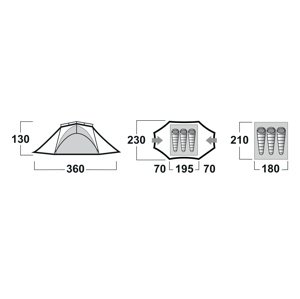 Tent Extreme HUSKY Lite Brofur 3 green