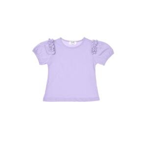 Trendyol lila sallang részletes lány kötött póló