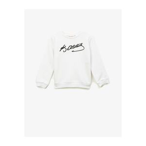 Koton Sweatshirt - White - Regular fit