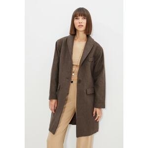 Trendyol Brown Front Buttoned Classic Cachet Coat