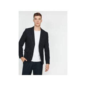 Koton Jacket - Navy blue - Regular fit