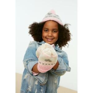 Trendyol Pink Girl Beanie-Glove Set