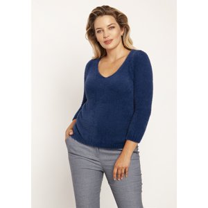 mkm Woman's Longsleeve Sweater Swe249 Navy Blue