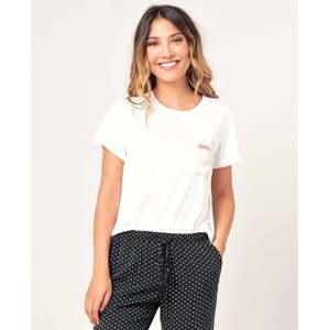 T-Shirt Rip Curl PRETTY POCKET TEE Off White