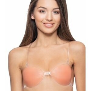 Women's silicone bra with straps GORTEKS - beige