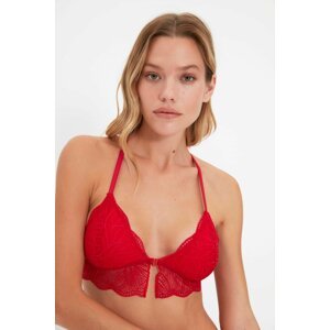 Trendyol Red Lace Front Closure Bralette