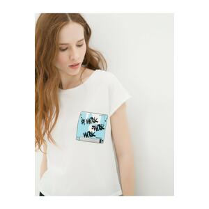 Koton T-Shirt - White - Relaxed fit