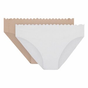 DIM BODY TOUCH COTTON SLIP 2x - Women's cotton panties 2 pcs - white - body