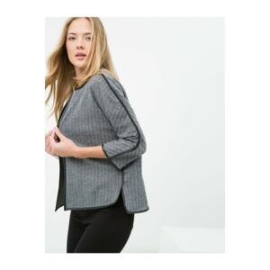 Koton Jacket - Gray - Regular fit