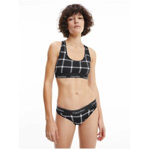 Calvin Klein Underwear White and Black Checkered Panties - Ladies