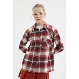 Trendyol Burgundy Pocket Shirt