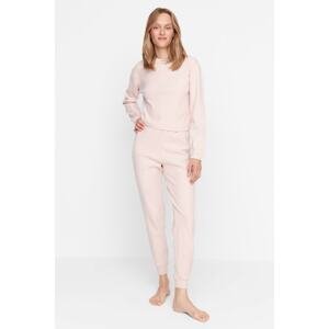 Trendyol Pajama Set - Pink - Plain
