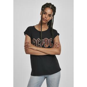 Women's T-shirt with AC/DC voltage black