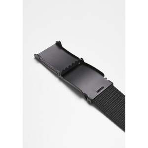 Colorful canvas belt with buckle black