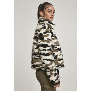 Ladies Camo Sherpa Jacket wood camo