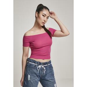 Women's T-shirt with ribbed light