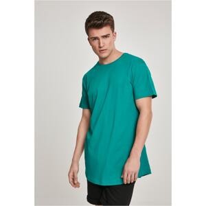 Shapely long T-shirt in fresh green color