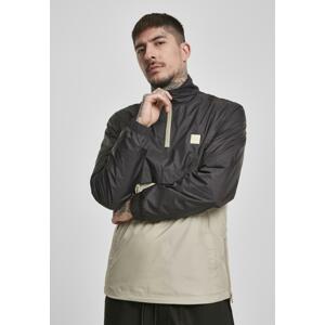 Stand Up Collar Pull Over Jacket Black/concrete