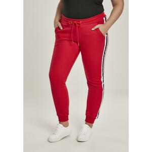 Ladies College Contrast Sweatpants firered/wht/blk