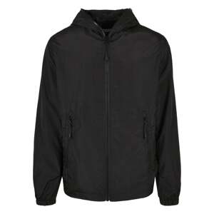 Full Zip Nylon Crepe Jacket Black