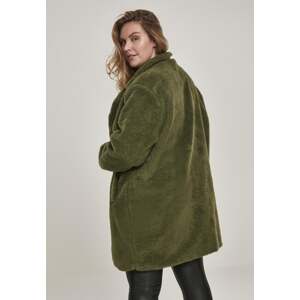 Women's Oversized Sherpa Coat Olive