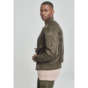 Basic Bomber Jacket Dark Olive