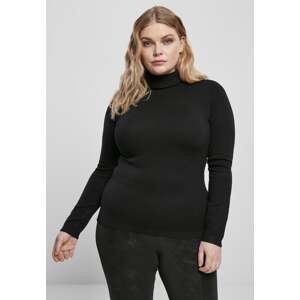 Women's basic turtleneck black