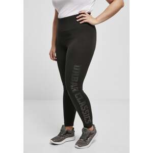 Women's high-waisted leggings black/black