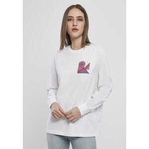Women's Abstract Long Sleeve Color White