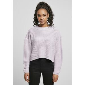 Women's wide oversize sweater soft lilac