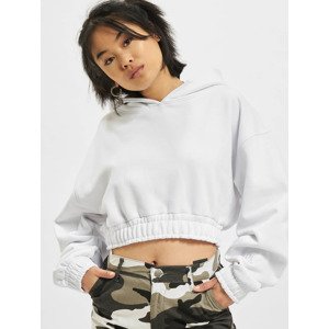 Crop sweatshirt DEF Hoody - white