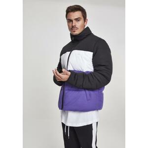 3-Tone Boxy Puffer Jacket black/ultraviolet/white