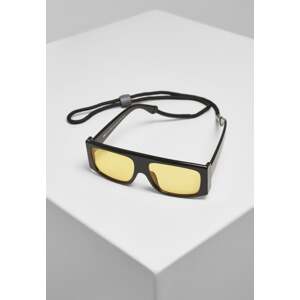 Raja sunglasses with strap black/yellow