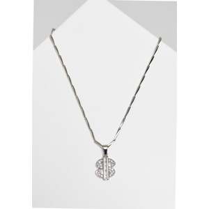 Small Dollar Necklace - Silver Color