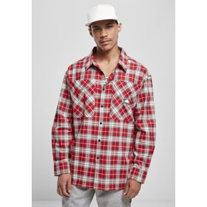 Southpole SP checked woven shirt red