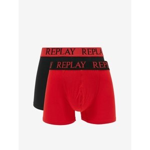 Replay Boxer Boxers Boxer Style 04/C Cuff Logo 2Pcs Box - Men's