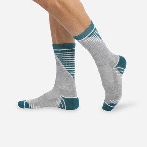 DIM SPORT CREW SOCKS MEDIUM IMPACT 2x - Men's sports socks - green - gray