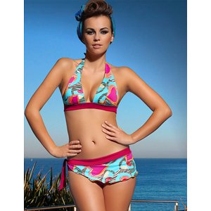 Take your swimsuit (3) + mini pareo for FREE! Raspberry-blue
